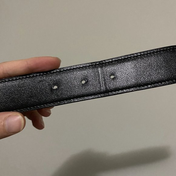 Hermes 32MM H Strie Belt Buckle with Reversible Leather Strap in Black/Chocolate - Picture 9 of 10